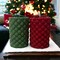 Beautiful Festive Christmas Candle Set in Red and Green product 1